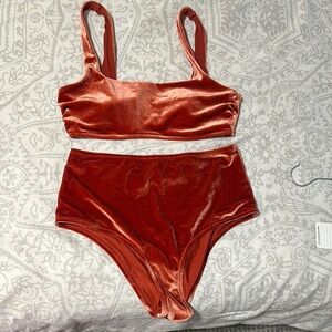 ARIES Velvet Rust Bikini Set
